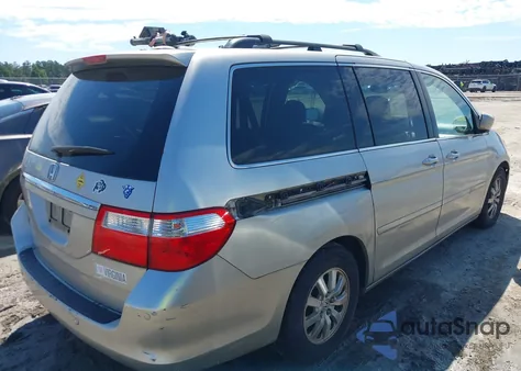 2007 Honda Odyssey Touring from USA, damaged, VIN 5FNRL38817B042103